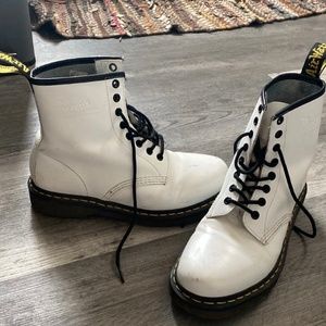 White Doc Martens Size 8